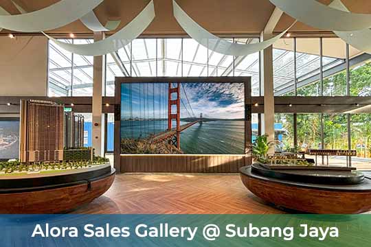 Indoor LED Screen for Alora Sales Gallery