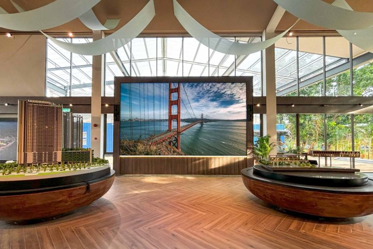 Indoor LED Screen for Alora Sales Gallery