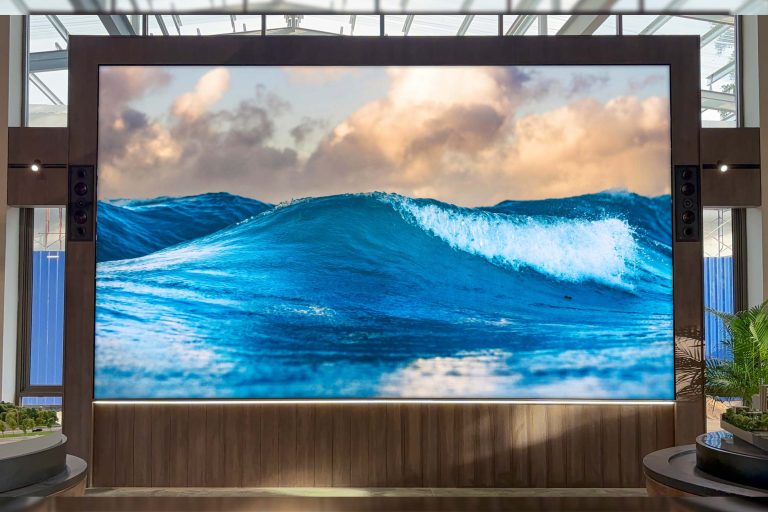 Indoor LED Screen for Alora Sales Gallery