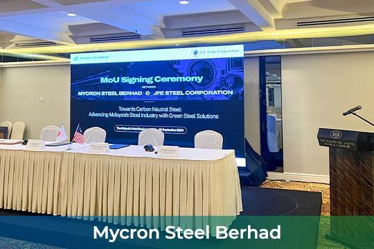 Event / Rental LED Screen for MoU Signing Ceremony between Mycron Steel Berhad and JFE Steel at The Majestic Hotel Kuala Lumpur