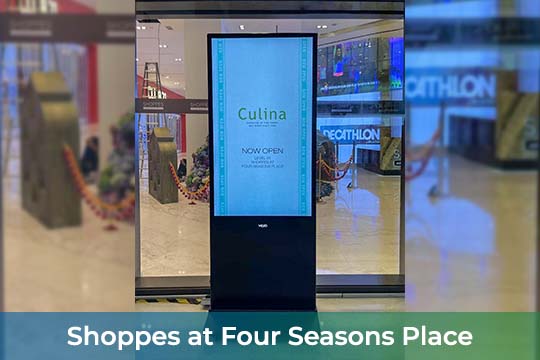 VEXO Smart Interactive Panel at the Shoppes at Four Seasons Place at Kuala Lumpur