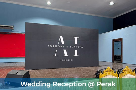 Event / Rental LED Screen for Wedding Reception at Dewan Tan Sri Ghazali, Perak