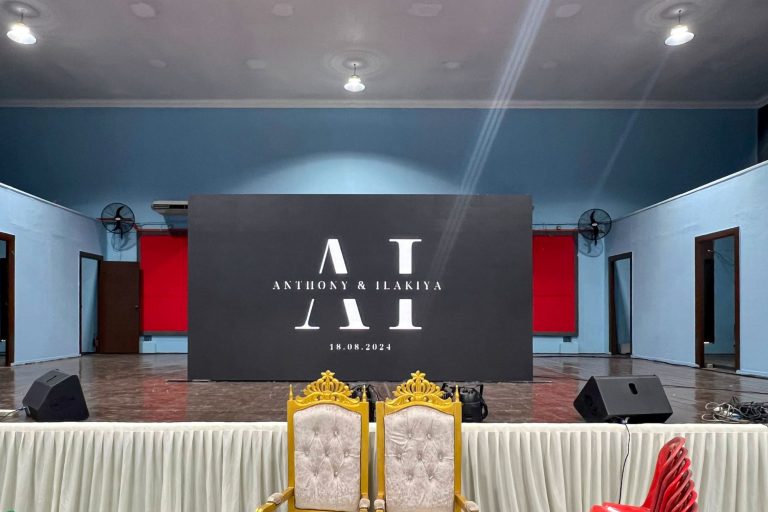 Event / Rental LED Screen for Wedding Reception at Dewan Tan Sri Ghazali, Perak