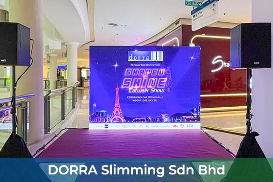 Event / Rental LED Screen for DORRA Slimming Sdn Bhd at The Curve