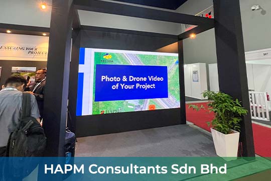 Event / Rental LED Screen for HAPM Consultants Sdn Bhd at Malaysia International Trade and Exhibition Centre (MITEC)