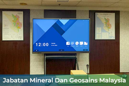 VEXO V7Pro Smart Interactive Panel at Jabatan Mineral Dan Geosains Malaysia