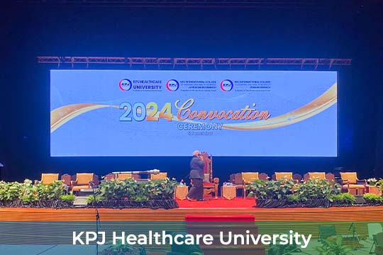 Event / Rental LED Screen for KPJ Healthcare University (KPJU) at Plenary Hall, KLCC.