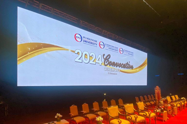 Event / Rental LED Screen for KPJ Healthcare University (KPJU) at Plenary Hall, KLCC.