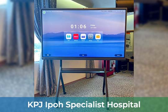 VEXO Smart Interactive Panel at KPJ Ipoh Specialist Hospital