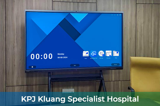 VEXO Smart Interactive Panel at KPJ Kluang Specialist Hospital