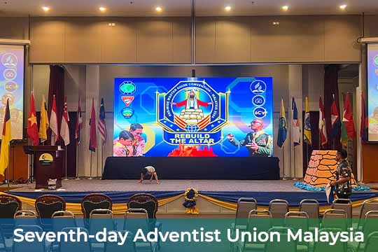 Event / Rental LED Screen for Seventh-day Adventist Union Malaysia at Port Dickson Methodist Centre (PDMC)