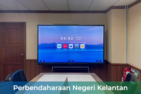 VEXO V7Pro Smart Interactive Panel at Perbendaharaan Negeri Kelantan