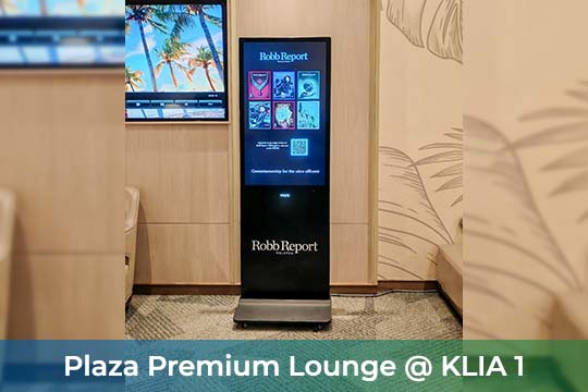VEXO Smart Interactive Panel at the Plaza Premium Lounge Malaysia Sdn Bhd at KLIA 1