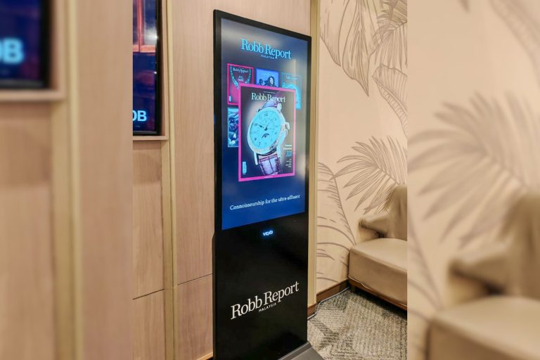VEXO Smart Interactive Panel at the Plaza Premium Lounge Malaysia Sdn Bhd at KLIA 1