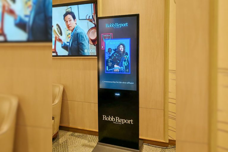 VEXO Smart Interactive Panel at the Plaza Premium Lounge Malaysia Sdn Bhd at KLIA 1