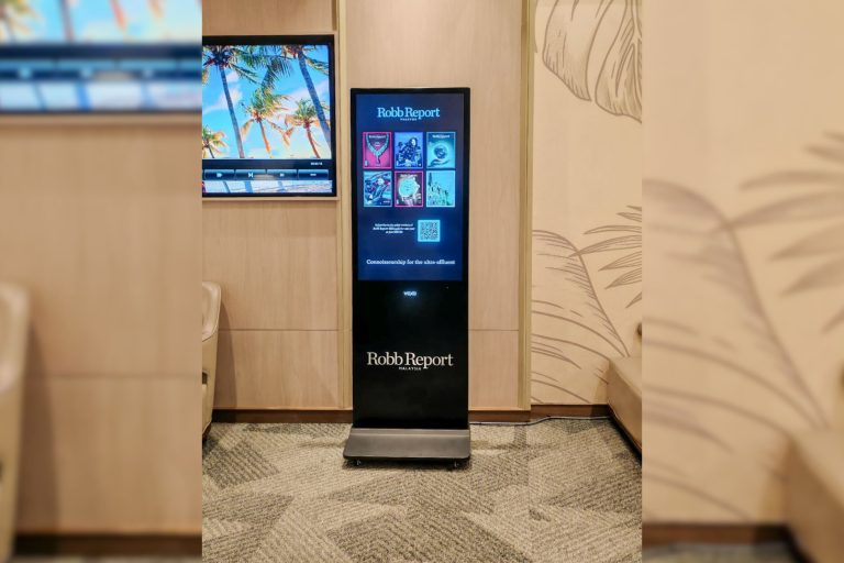 VEXO Smart Interactive Panel at the Plaza Premium Lounge Malaysia Sdn Bhd at KLIA 1