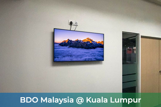 VEXO Digital Kiosk / Smart Digital Signage at BDO Malaysia