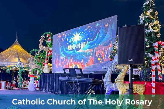 Event / Rental LED Screen for Catholic Church of The Holy Rosary