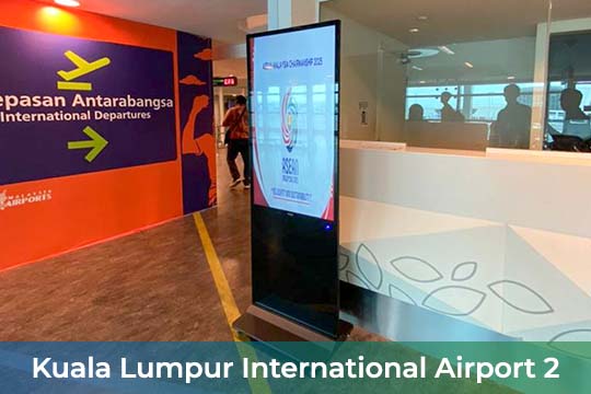 VEXO Smart Interactive Panel at Kuala Lumpur International Airport 2 (KLIA2)