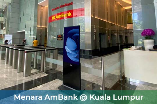VEXO Smart Interactive Panel at the Menara AmBank at Kuala Lumpur