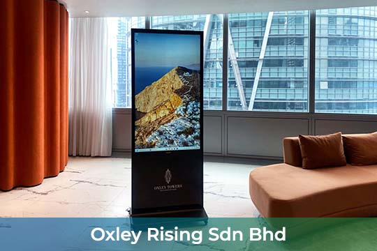 Interactive Touch-screen Kiosk / Standee at Oxley Rising Sdn Bhd