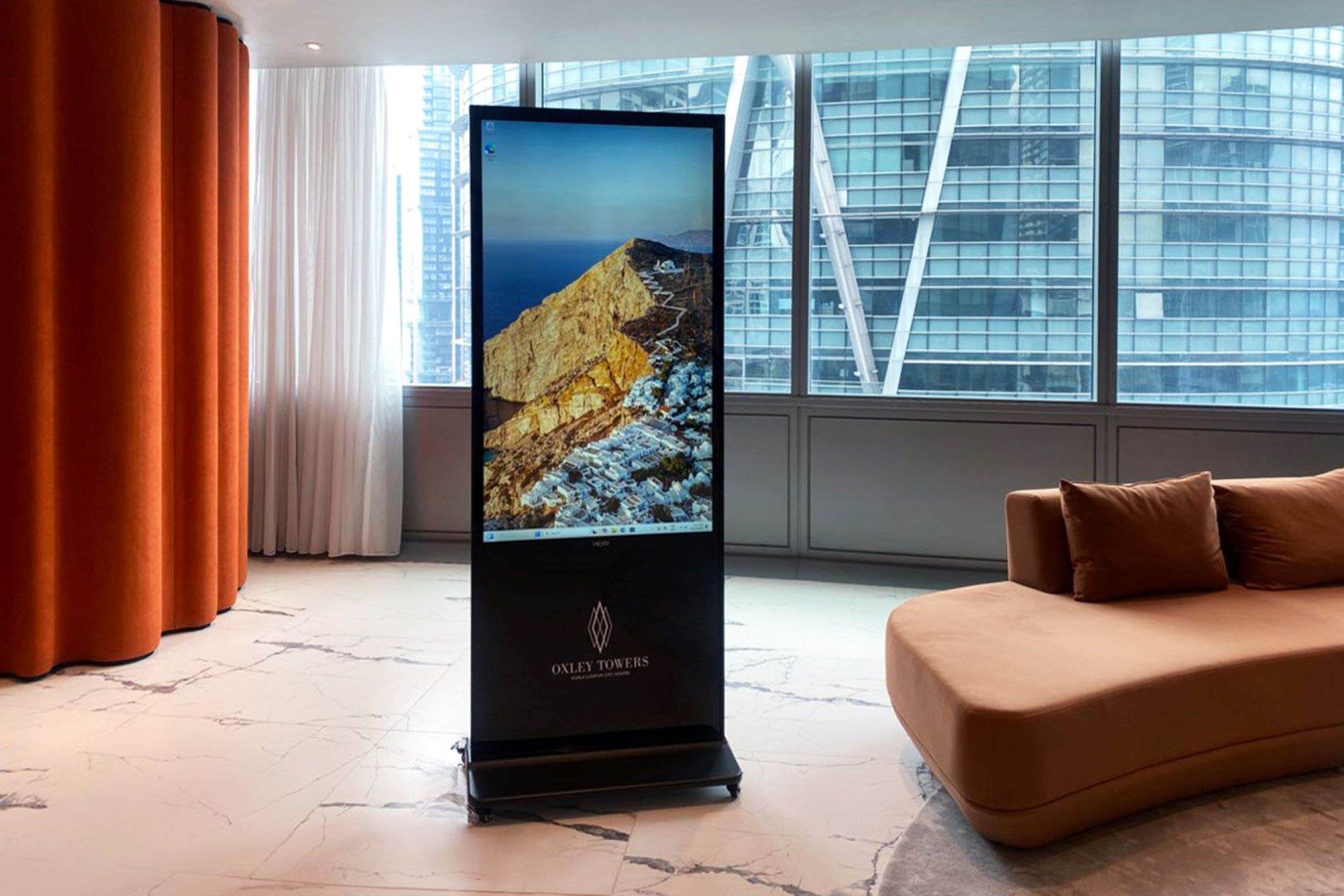 Interactive Touch-screen Kiosk / Standee at Oxley Rising Sdn Bhd