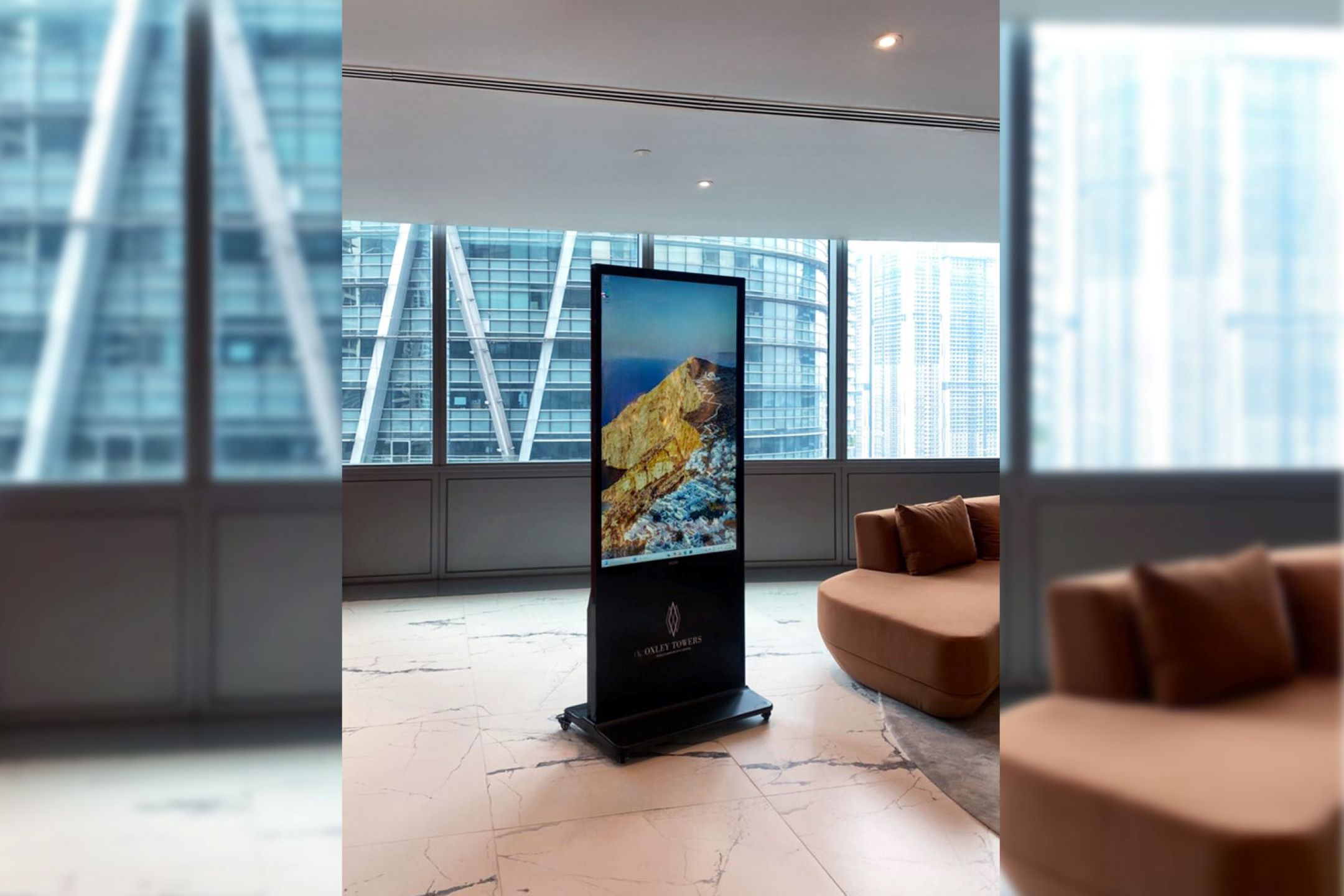 Interactive Touch-screen Kiosk / Standee at Oxley Rising Sdn Bhd