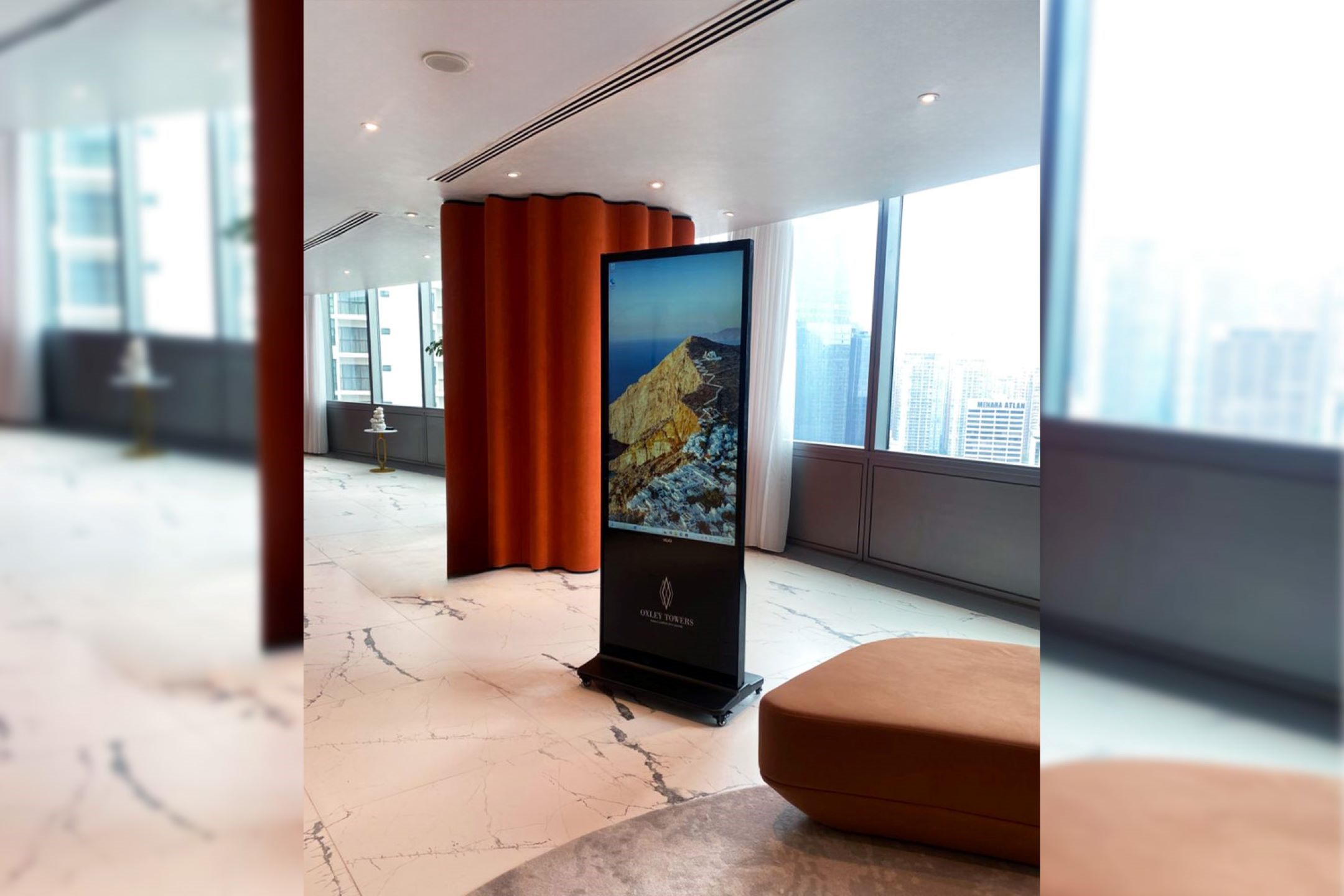 Interactive Touch-screen Kiosk / Standee at Oxley Rising Sdn Bhd