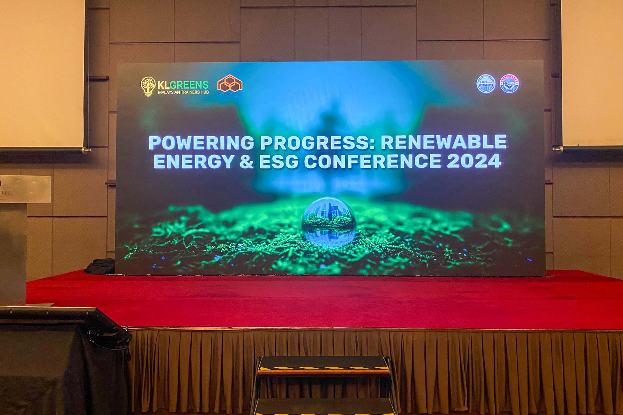 Event / Rental LED Screen for event Renewable Energy & ESG Conference 2024