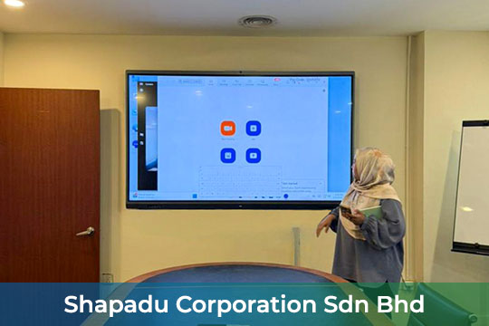 VEXO V7Pro Smart Interactive Panel at Shapadu Corporation Sdn Bhd