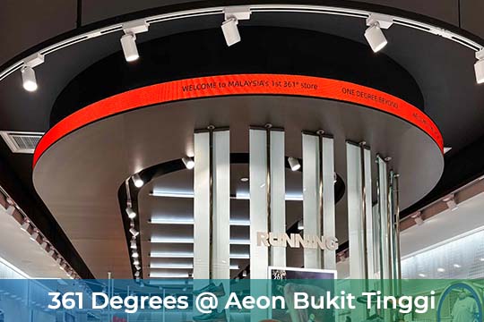 P2 Indoor Flexible LED Screen at the 361 Degrees Malaysia