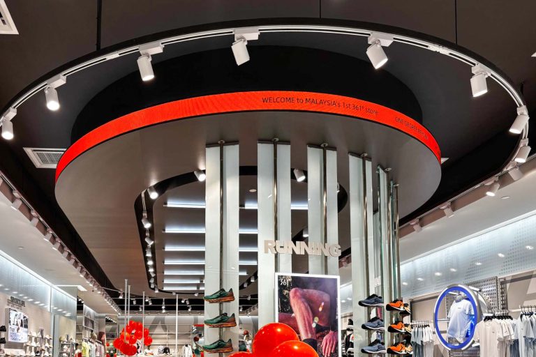 P2 Indoor Flexible LED Screen at the 361 Degrees Malaysia