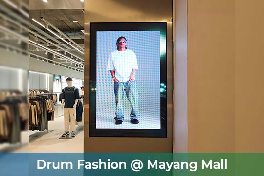 P2.5 Indoor LED Screens at the Drum Fashion at Mayang Mall