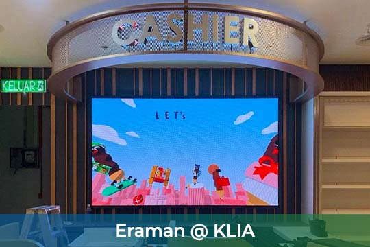P2.5 Indoor LED Screen at the Eraman at KLIA