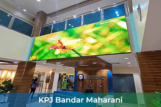 P2.5 Indoor LED Screens at the KPJ Bandar Maharani Specialist Hospital (KPJ BMSH)