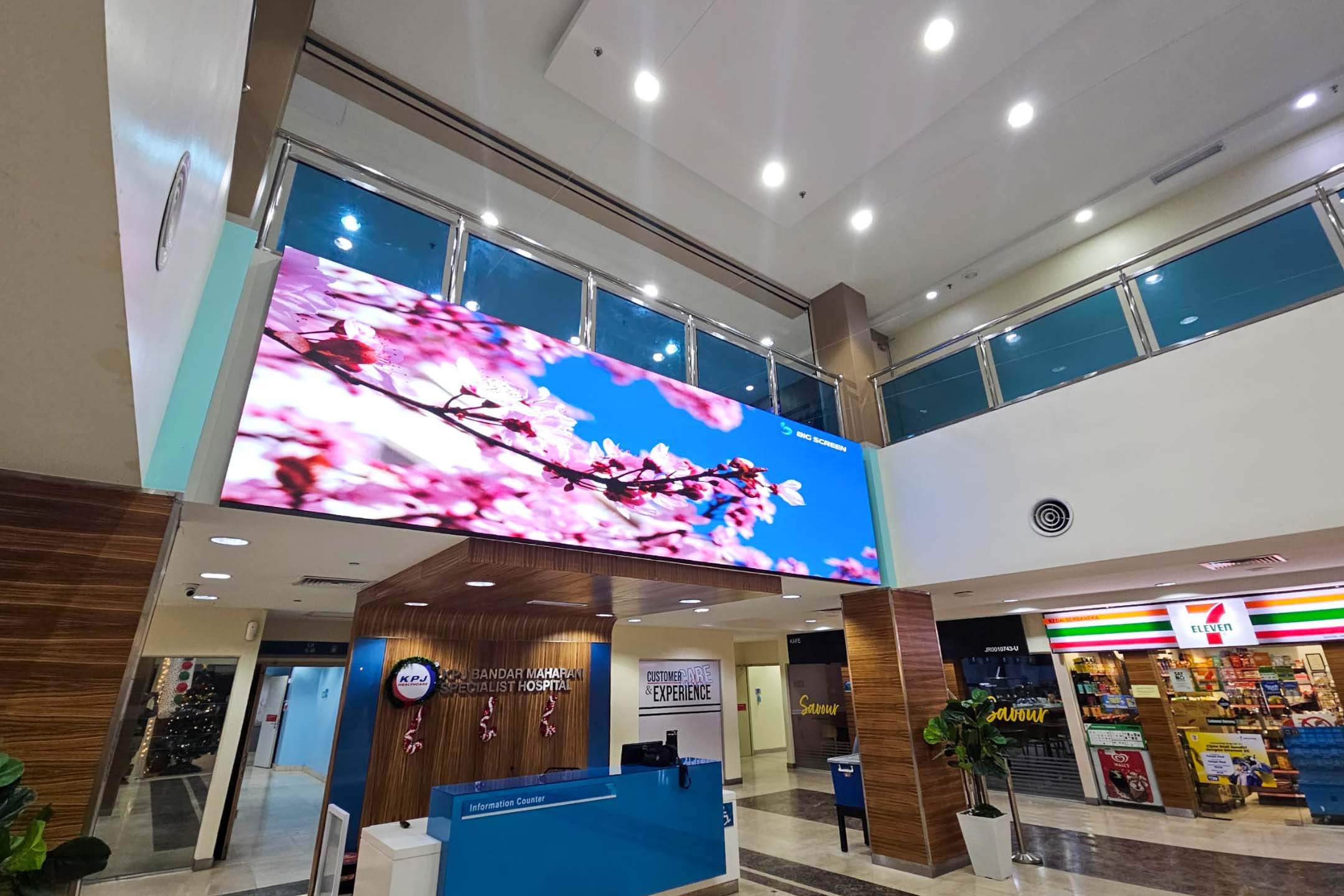 P2.5 Indoor LED Screens at the KPJ Bandar Maharani Specialist Hospital (KPJ BMSH)