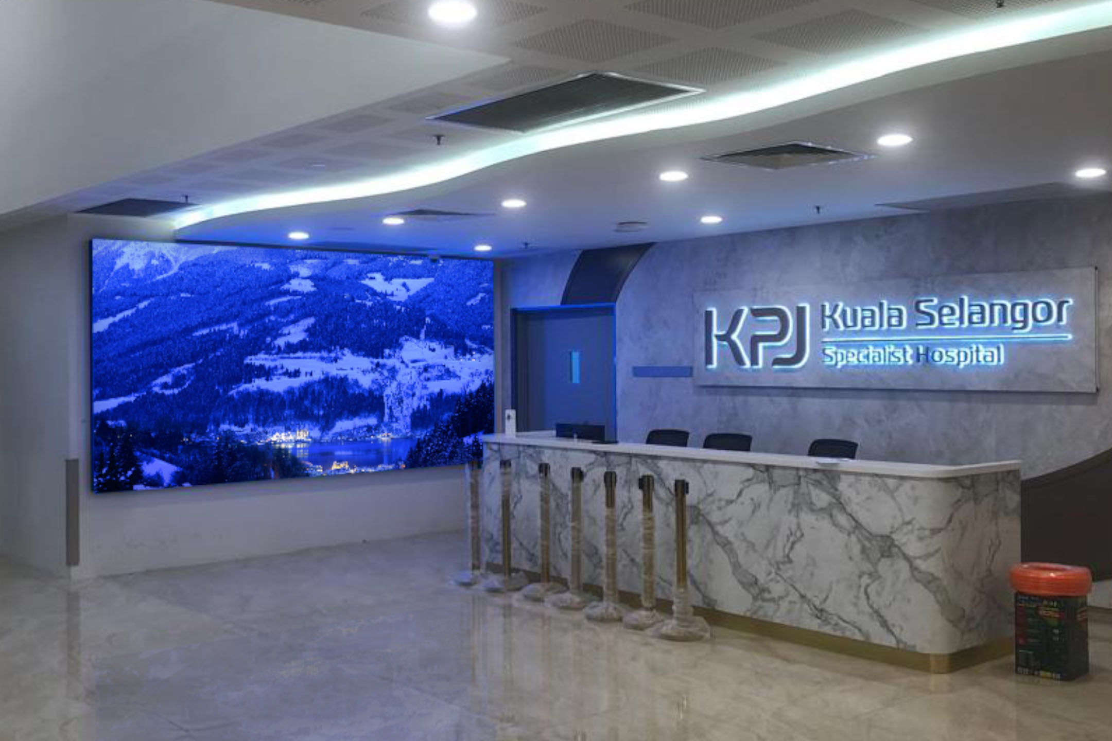 P1.8 Indoor LED Screens at the KPJ Kuala Selangor Specialist Hospital