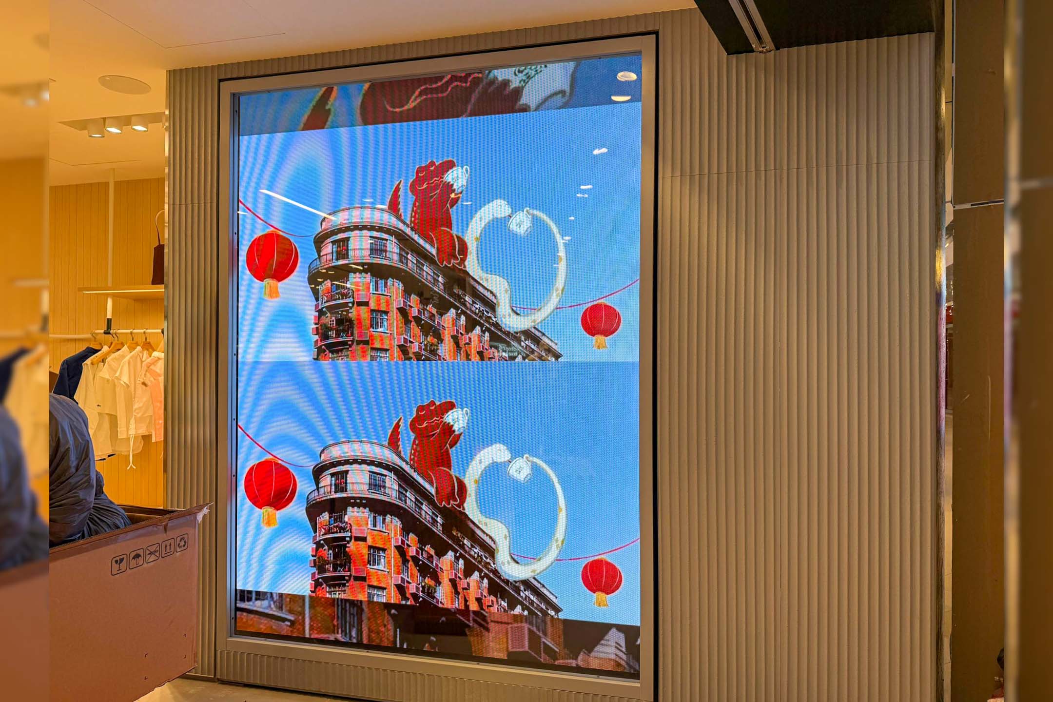 P2.5 Indoor LED Screen at the Lacoste at ION Orchard