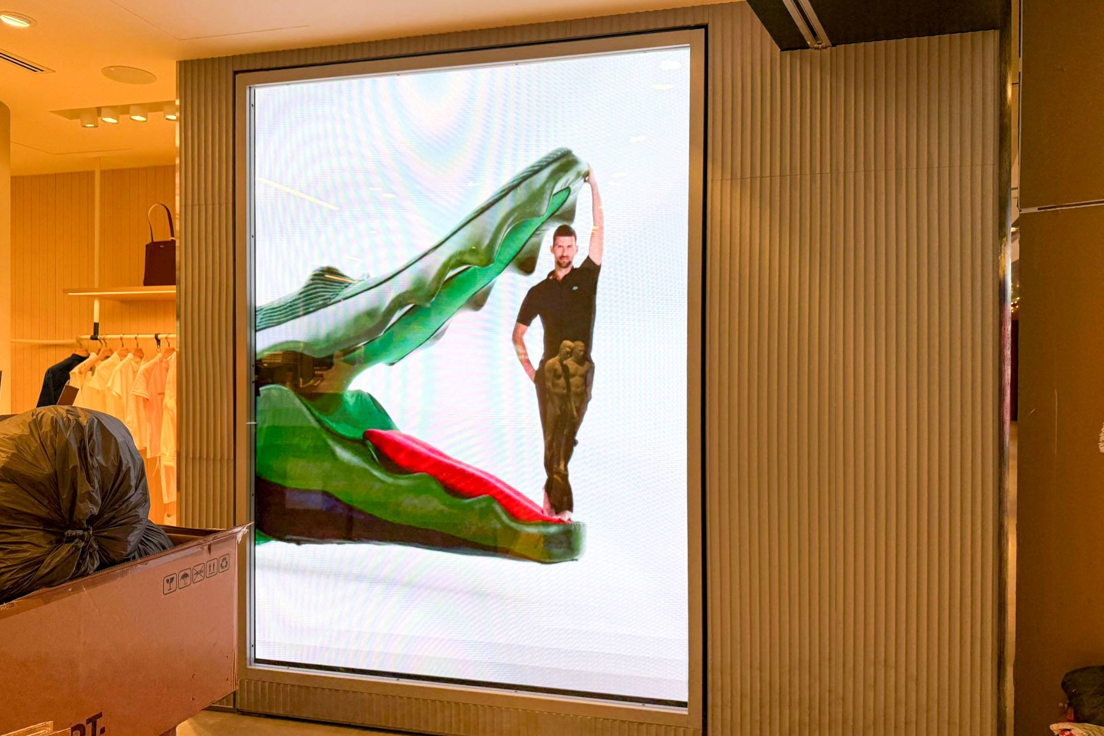 P2.5 Indoor LED Screen at the Lacoste at ION Orchard