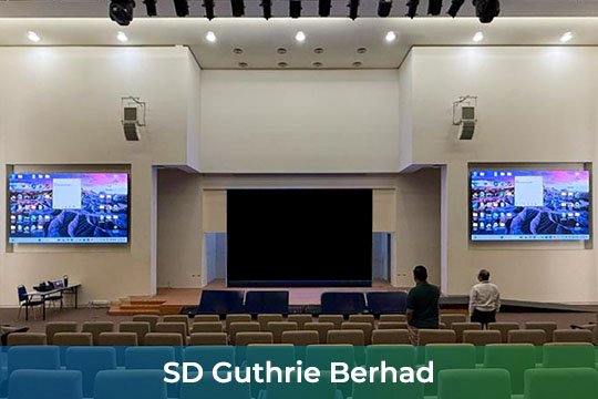 P2 Indoor LED Screens at the SD Guthrie Berhad