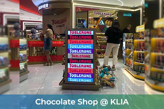 P2 Indoor LED Screen at the Lacoste at the Chocolate Shop at KLIA