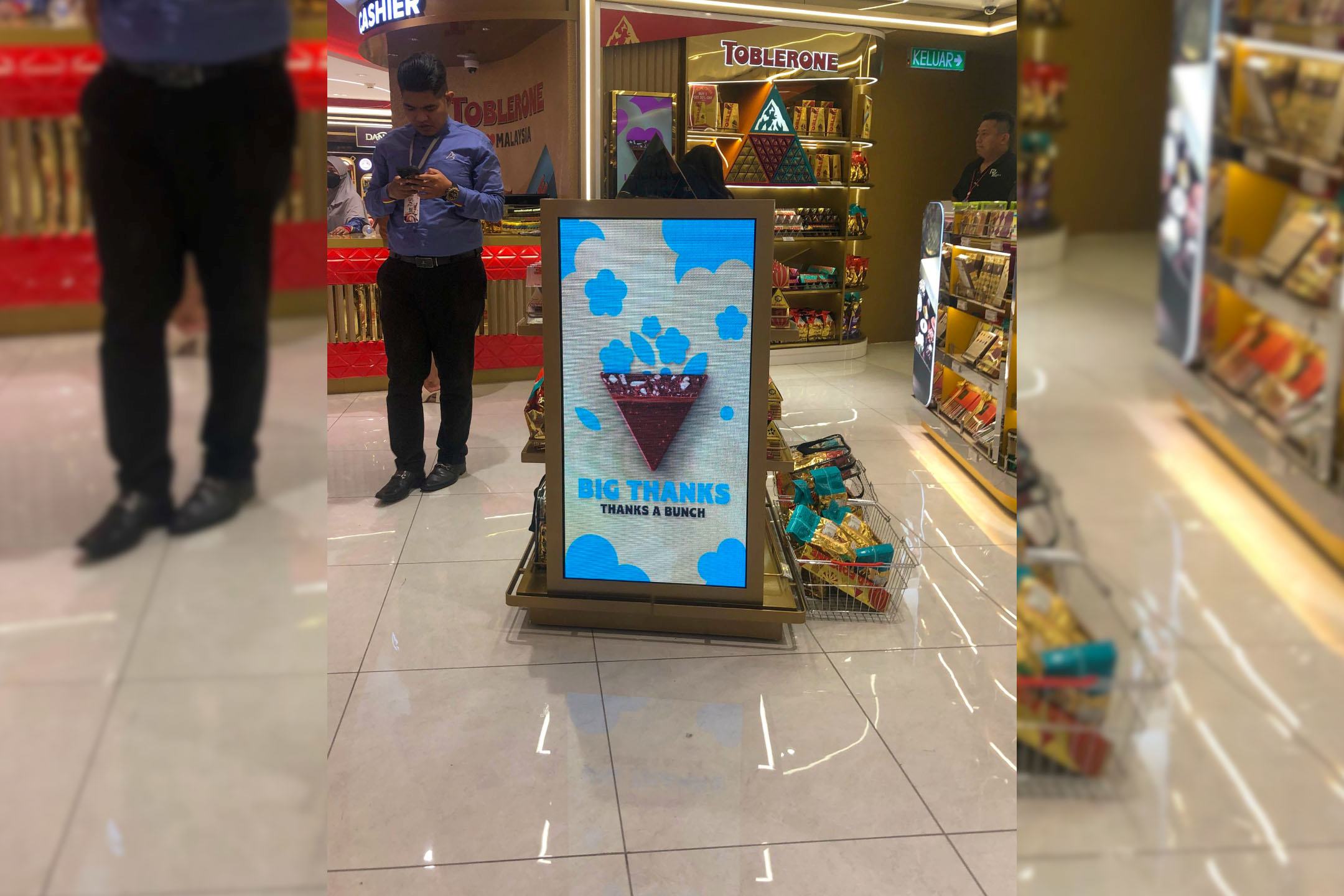 P2 Indoor LED Screen at the Lacoste at the Chocolate Shop at KLIA