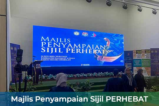 Majlis Penyampaian Sijil PERHEBAT