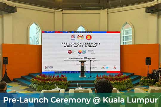 Pre-Launch Ceremony ASUF, AGMF, MGMAC
